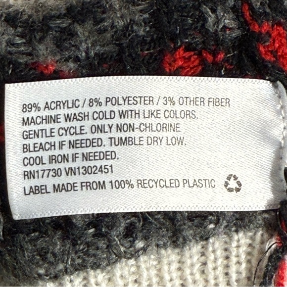 Mossimo Supply Co. Reindeer And Snowflake Christmas Sweater Size L - Picture 9 of 10